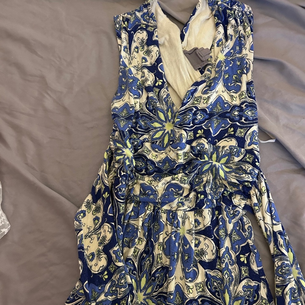 Vanessa Virginia Dress Blue Floral XXS